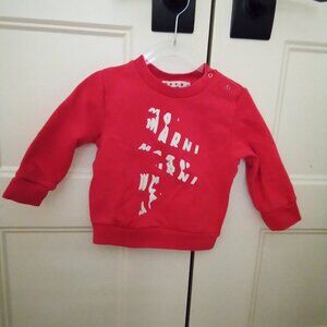 Marni red Sweatshirt size 12-18 months